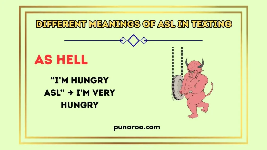 Different Meanings of ASL in Texting
