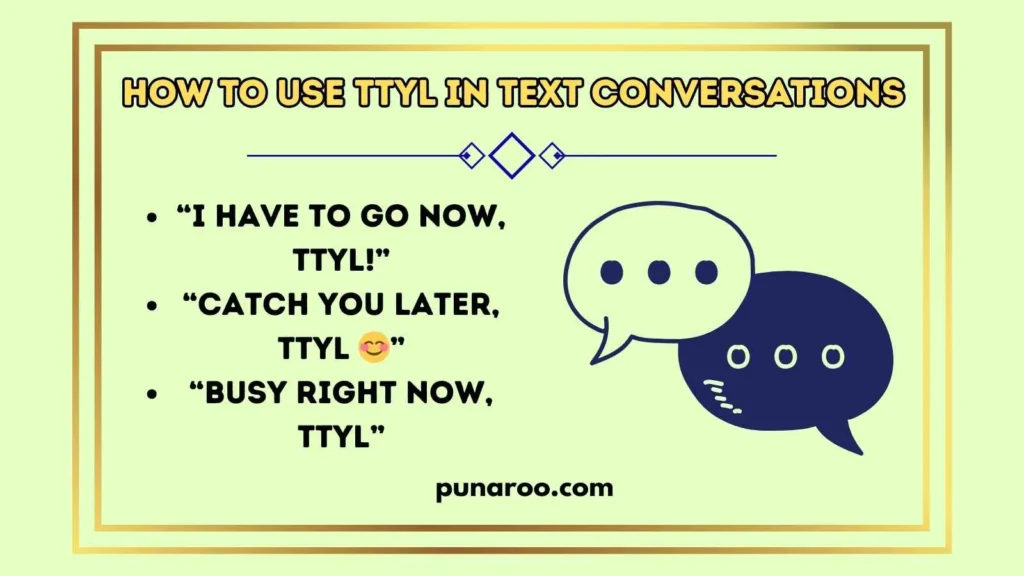 How to Use TTYL in Text Conversations