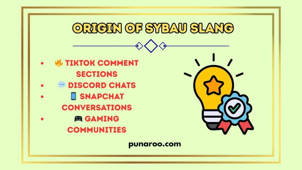 Origin of SYBAU Slang