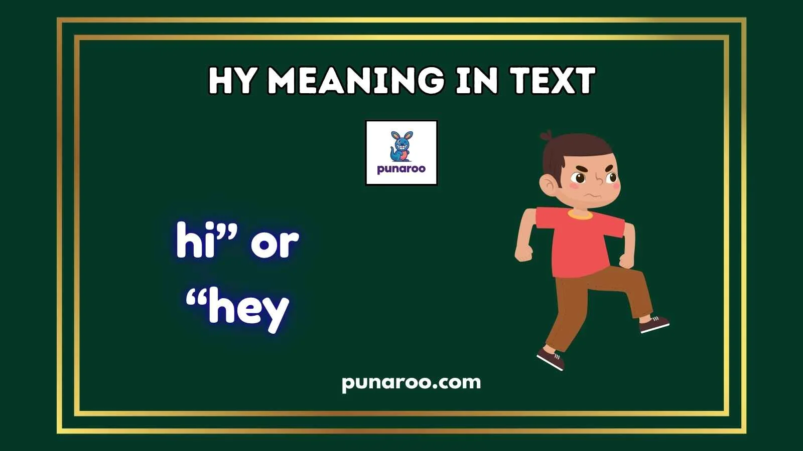 HY Meaning in Text