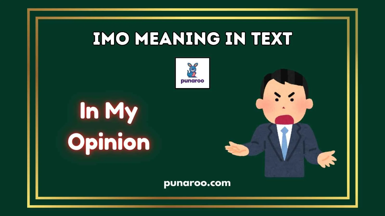 IMO Meaning in Text